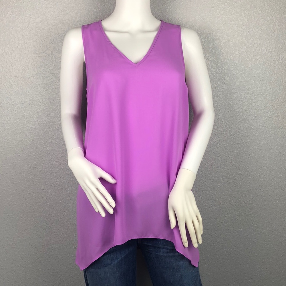 INC Light Purple Long Tank Top Sizes Small Medium - Picture 2 of 3